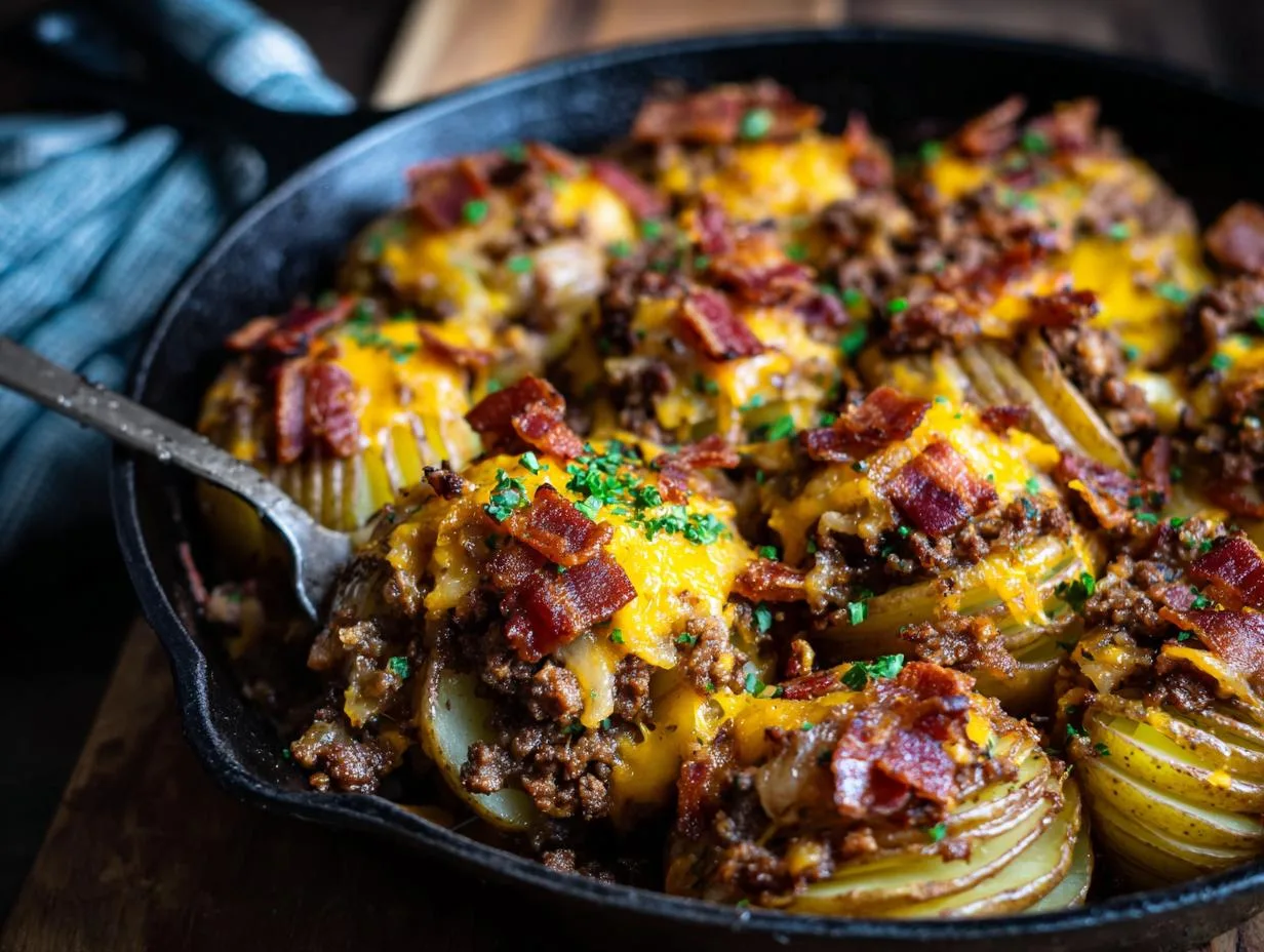 Irresistible Loaded Beef Potato Bowls Recipe in 3 Easy Steps