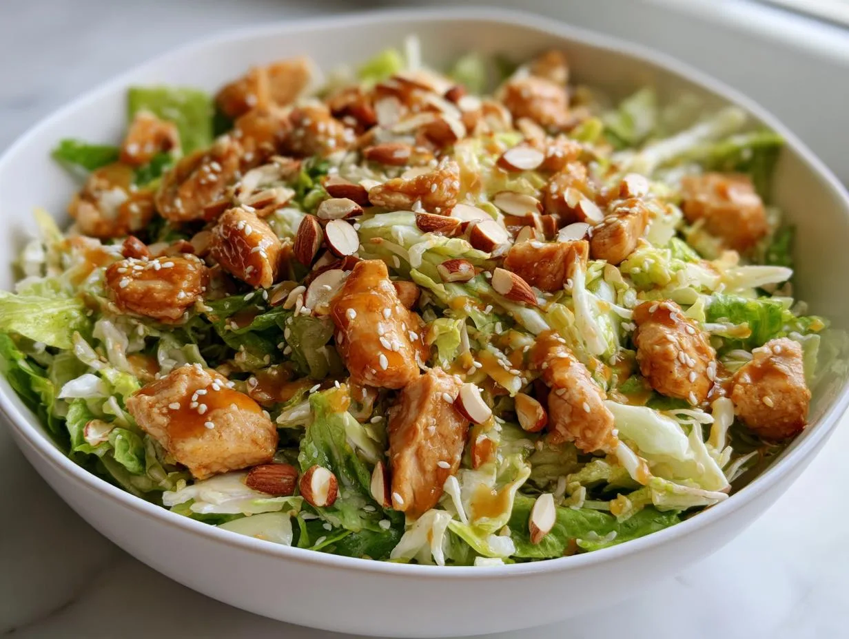 10-Minute Low Carb Chicken Lettuce Salad That Crushes Cravings