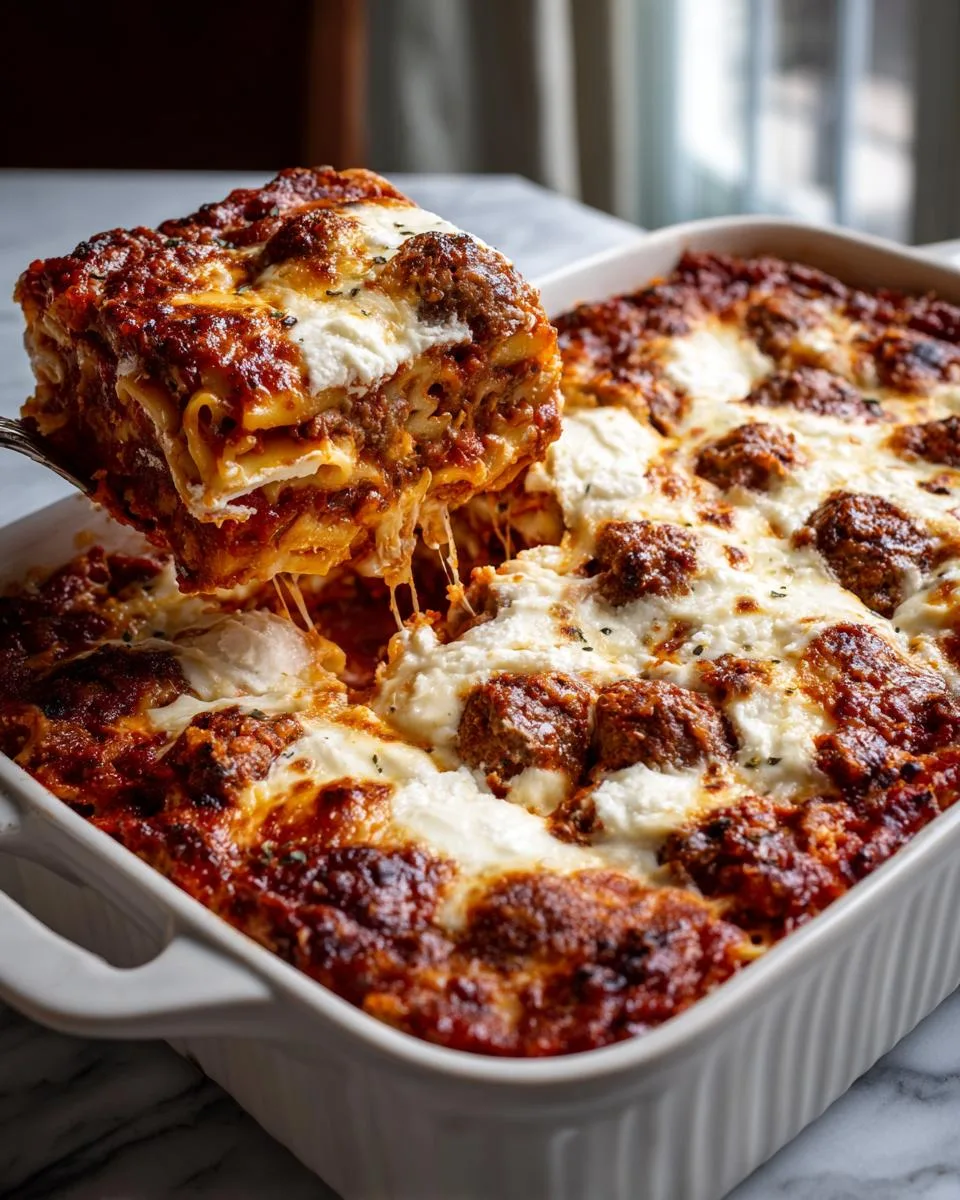 Meatball Pasta Bake - detail 3