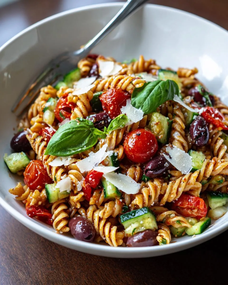 Olive Tomato Pasta Salad Recipe - detail 3