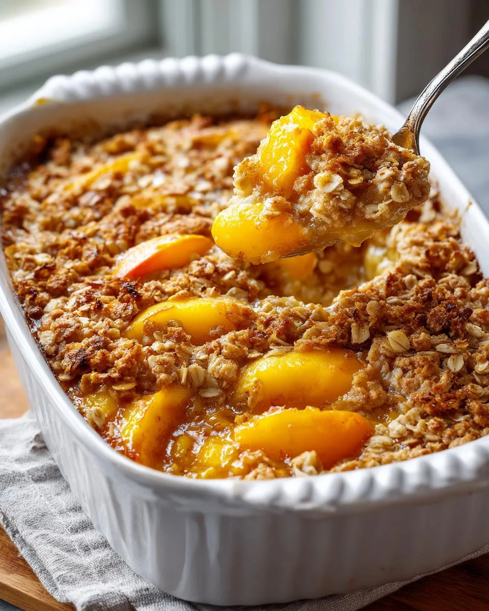 Peach Cobbler Baked Oatmeal - detail 1