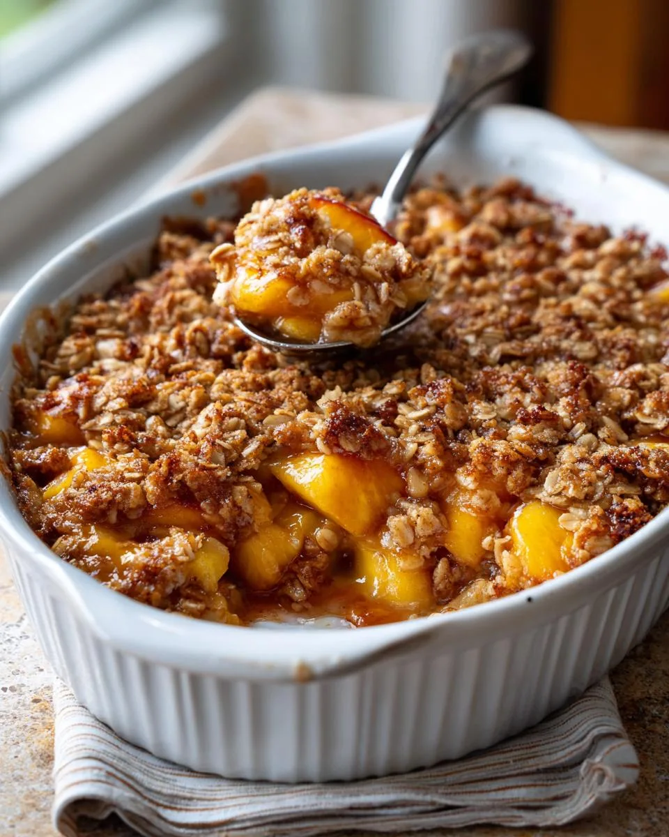 Peach Cobbler Baked Oatmeal - detail 3