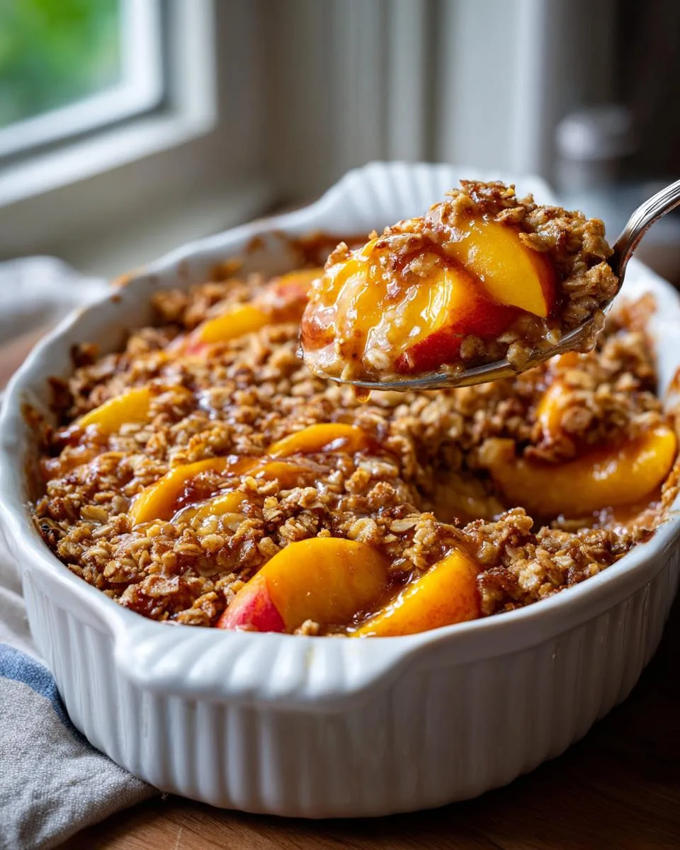 Peach Cobbler Baked Oatmeal - detail 4