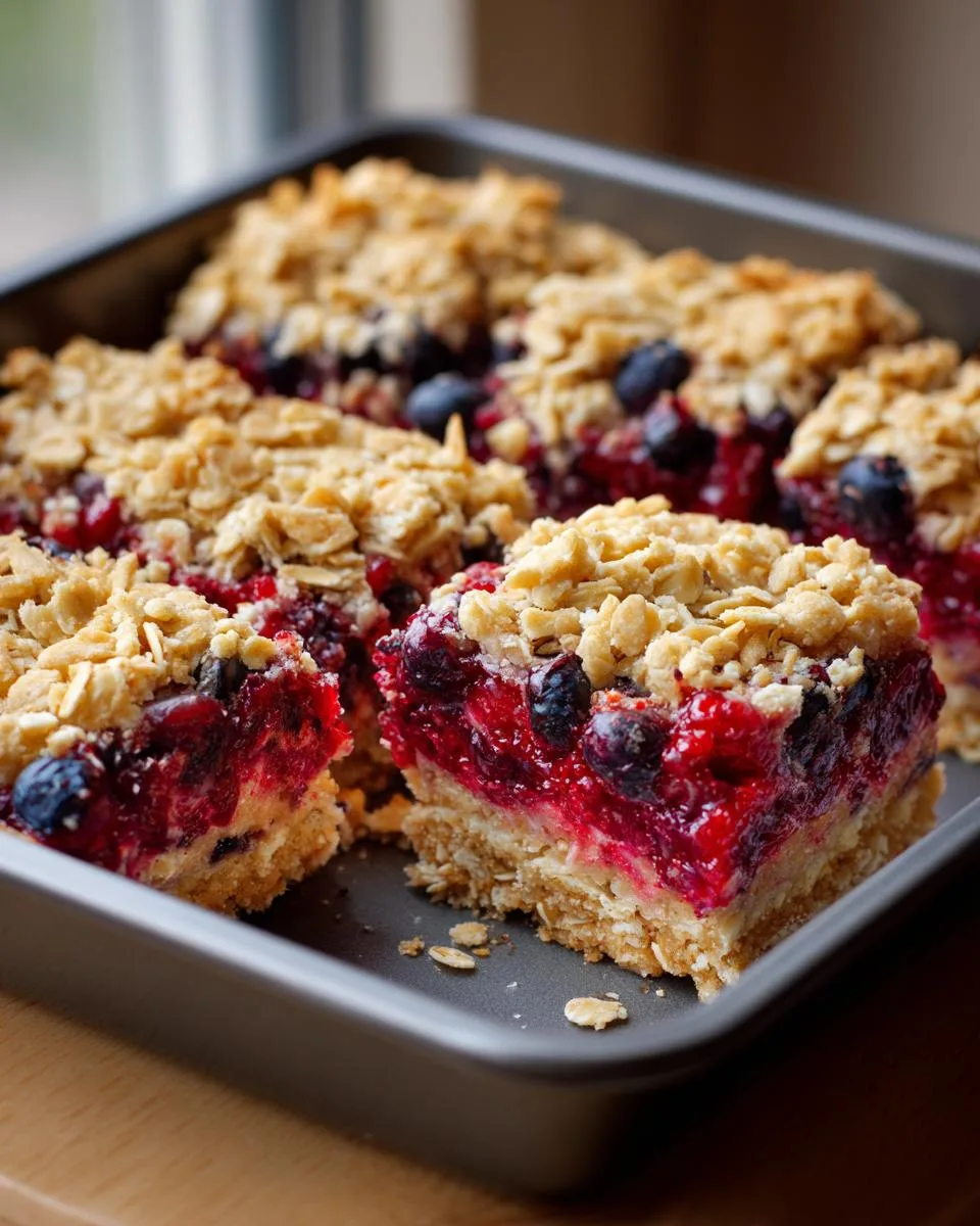 Red White Blue Oat Bars - detail 1