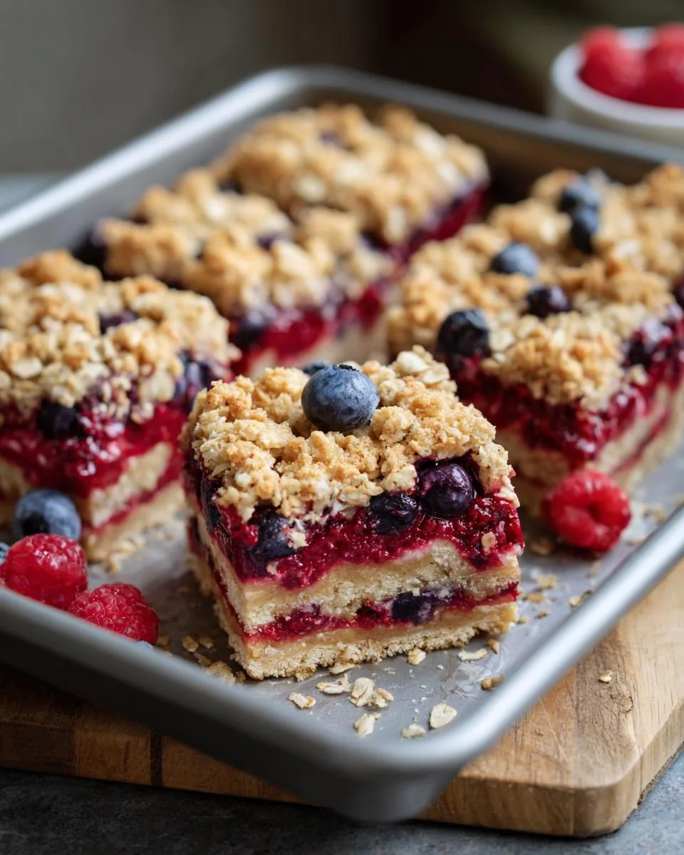Red White Blue Oat Bars - detail 2