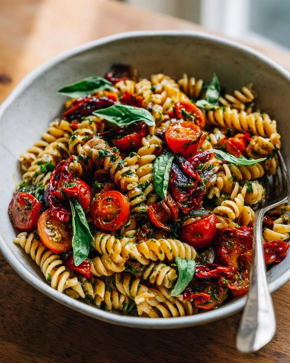 Roasted Red Pepper Pasta Salad - detail 1