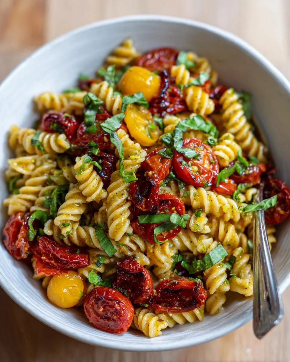 Roasted Red Pepper Pasta Salad - detail 2