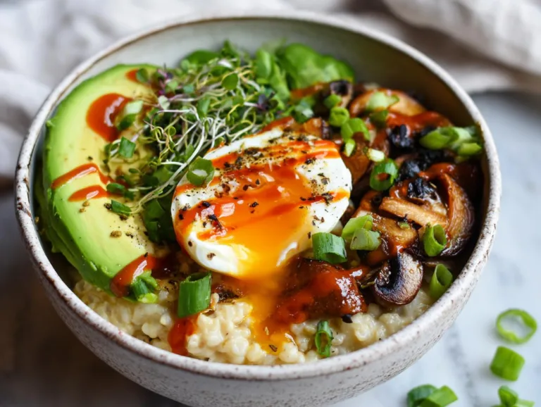 Savory Oatmeal Breakfast Bowls