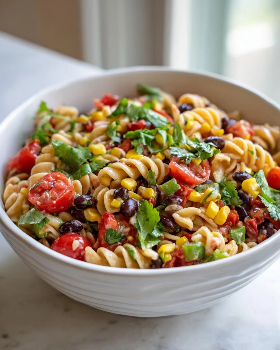 Southwestern Pasta Salad Side Dish - detail 3