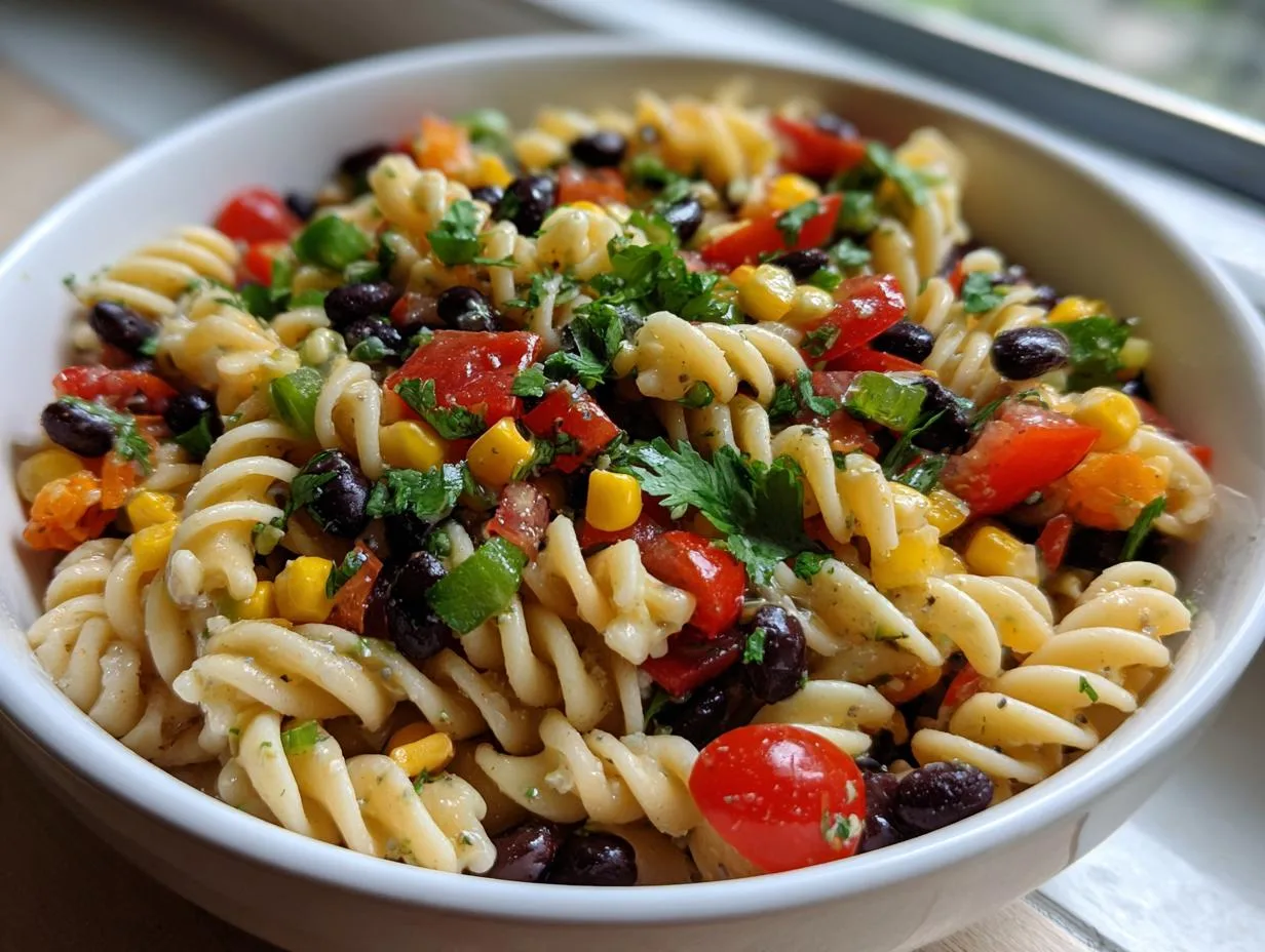 Amazing Zesty Southwestern Pasta Salad Side Dish in 30 Minutes