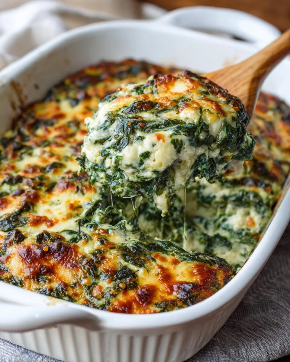 Spinach Parmesan Casserole Bake - detail 1