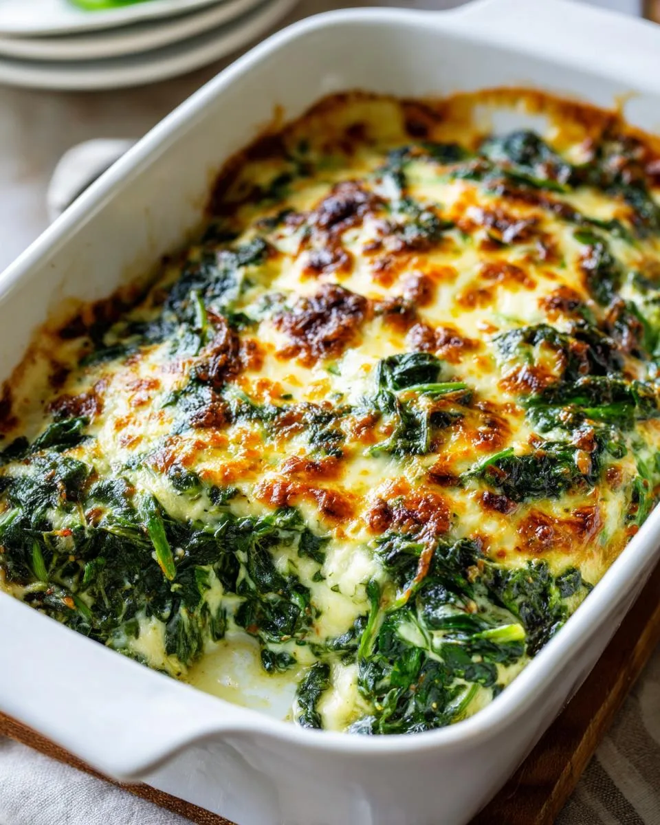 Spinach Parmesan Casserole Bake - detail 2