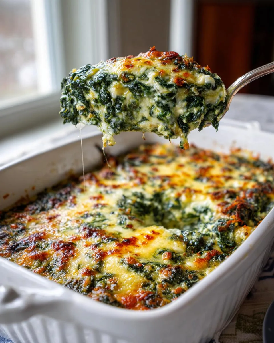 Spinach Parmesan Casserole Bake - detail 4