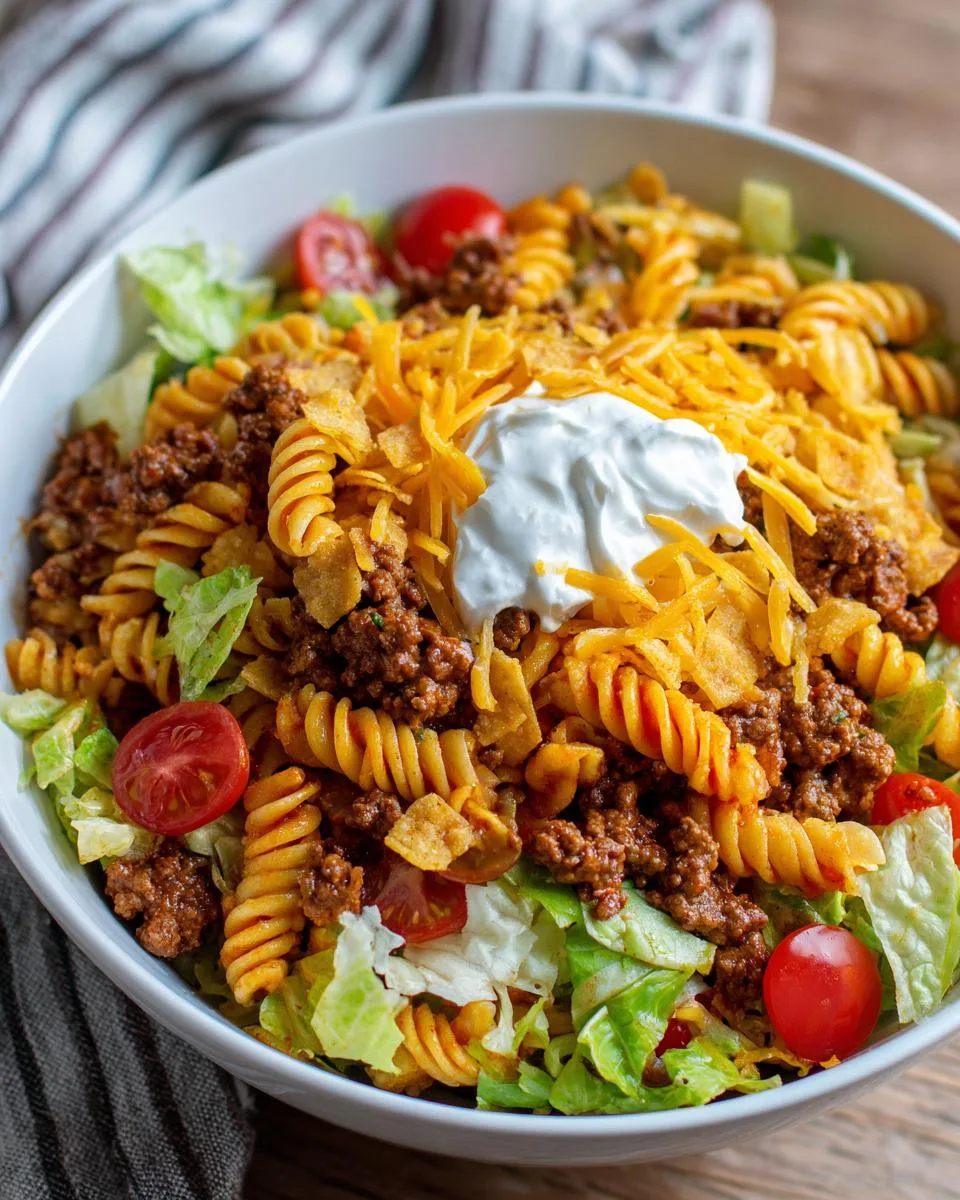 Taco Pasta Salad Dinner Bowl - detail 1