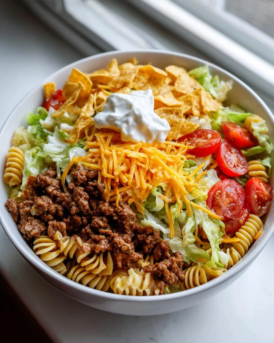 Taco Pasta Salad Dinner Bowl - detail 2