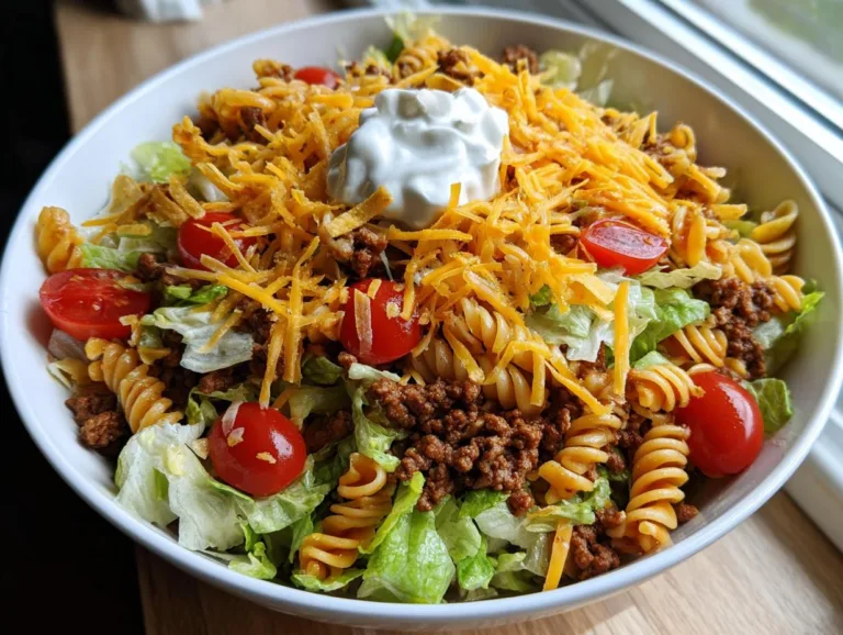 Taco Pasta Salad Dinner Bowl