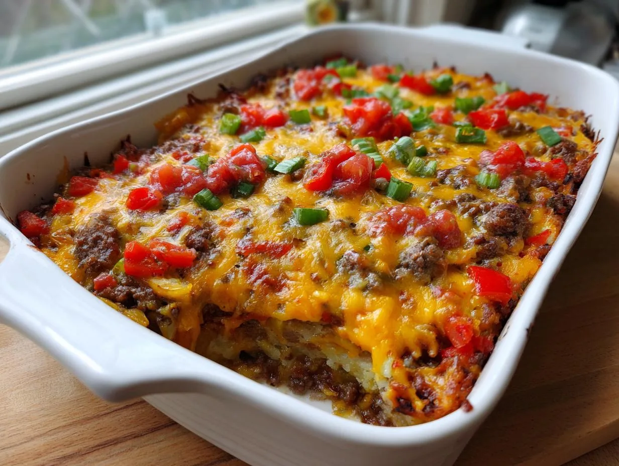 Irresistible Taco Potato Casserole That Feeds 6 Hungry Mouths