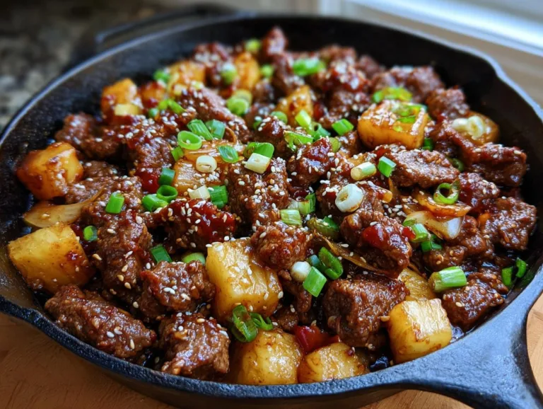 Teriyaki Ground Beef Skillet