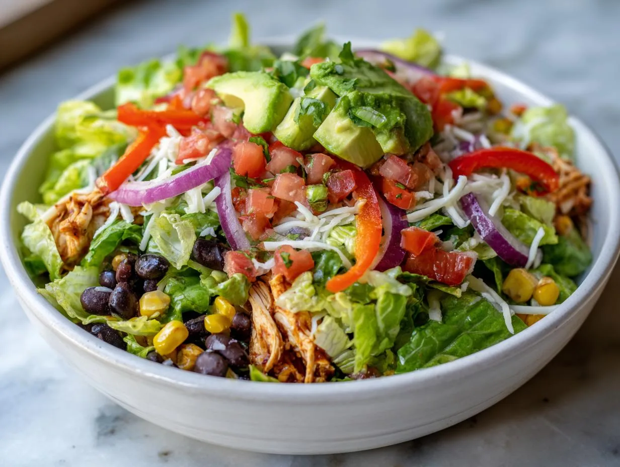 Irresistible Tex Mex Chicken Taco Salad in 15 Minutes