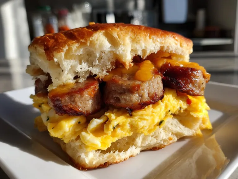 Turkey Sausage Breakfast Sliders