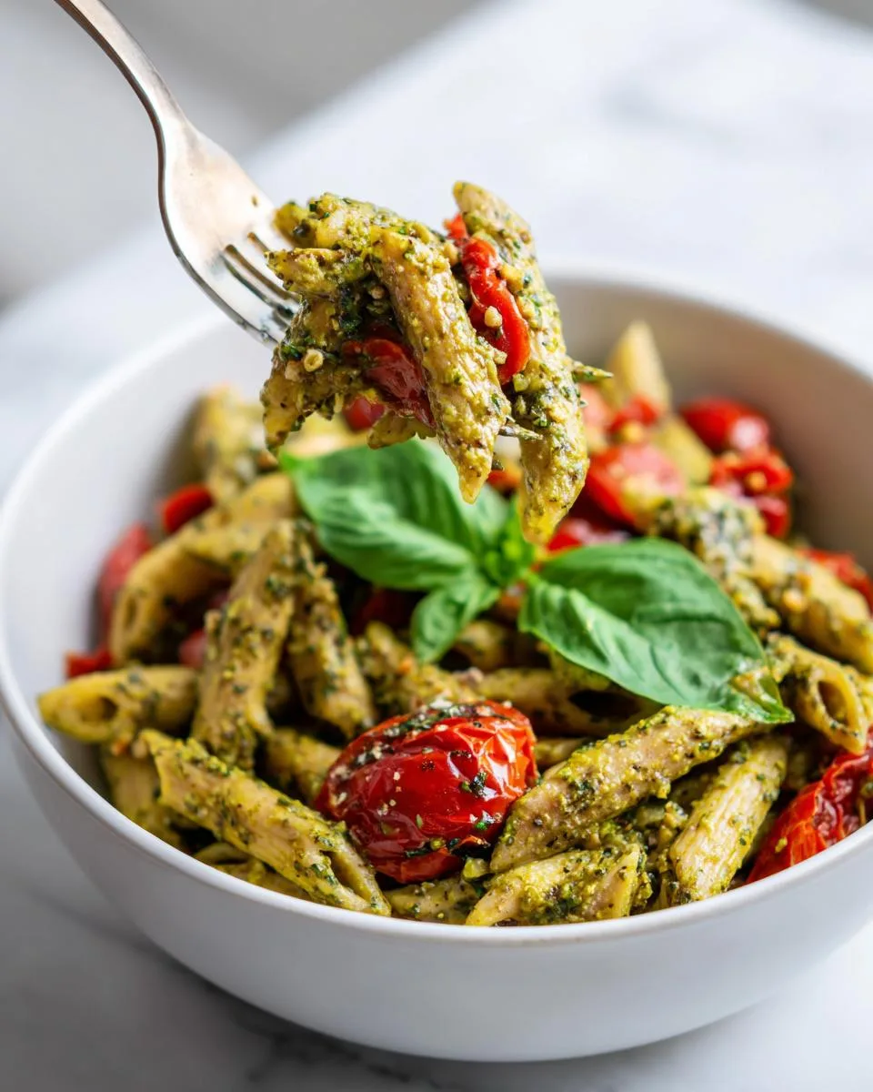 Walnut Pesto Pasta Salad Recipe - detail 1