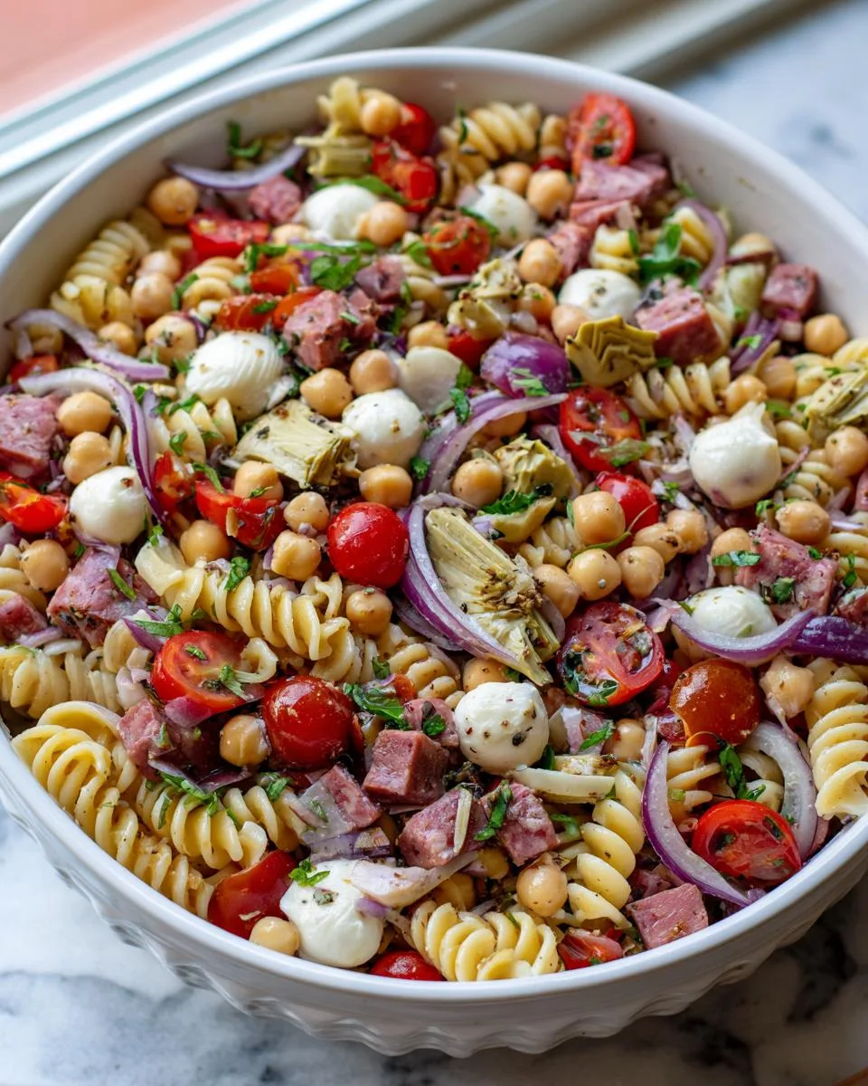 Artichoke Chickpea Pasta Salad Recipe - detail 1