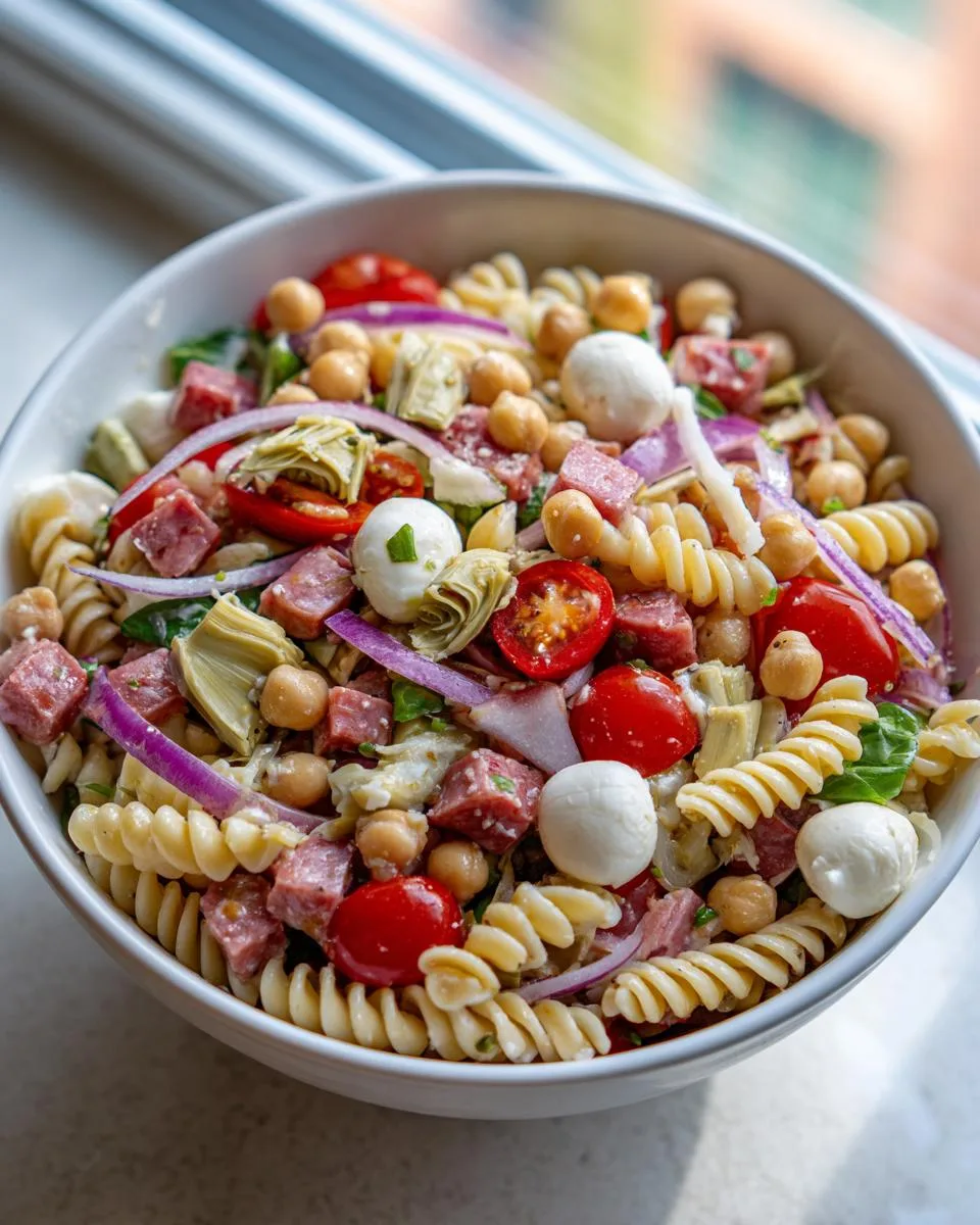 Artichoke Chickpea Pasta Salad Recipe - detail 3