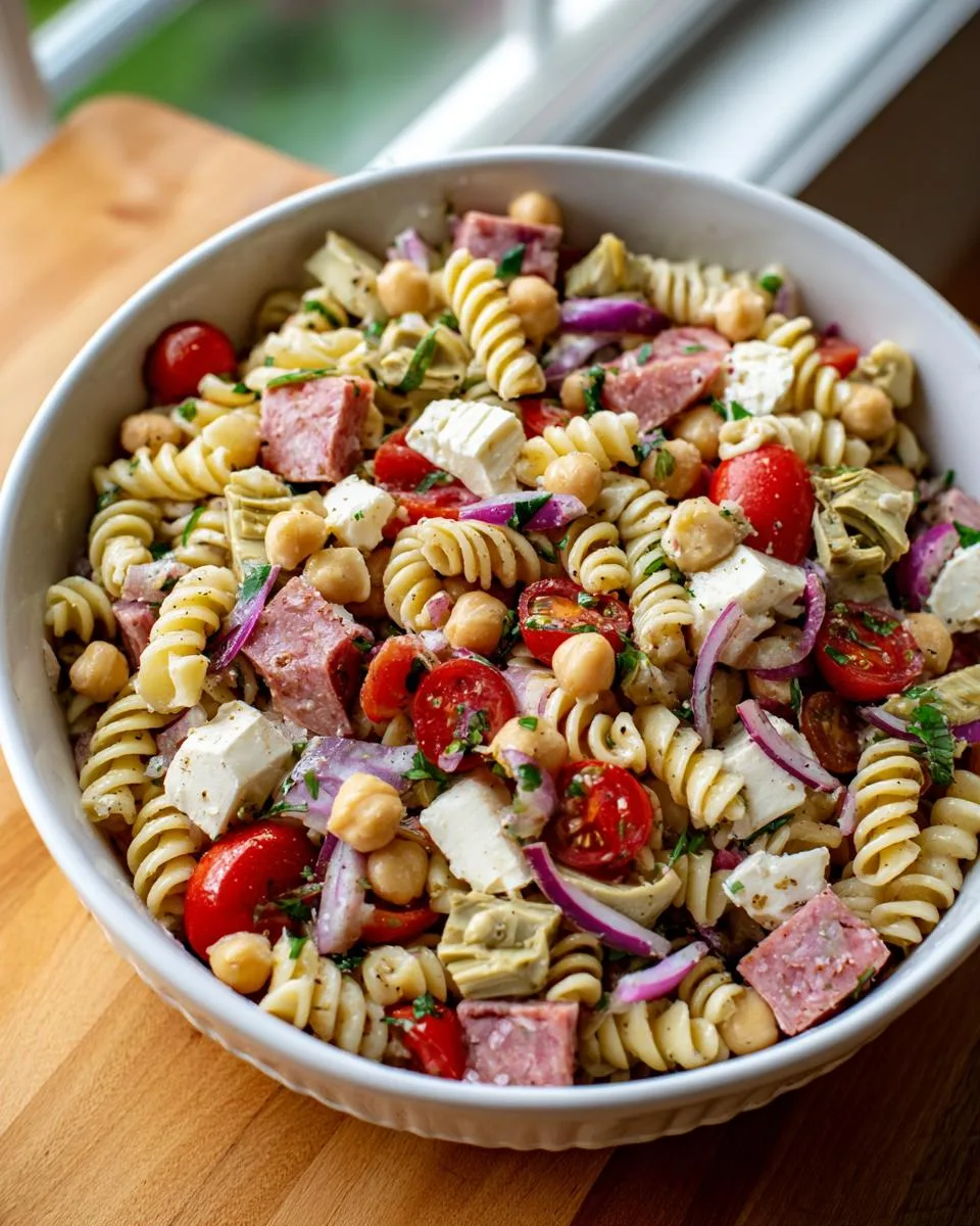 Artichoke Chickpea Pasta Salad Recipe - detail 4