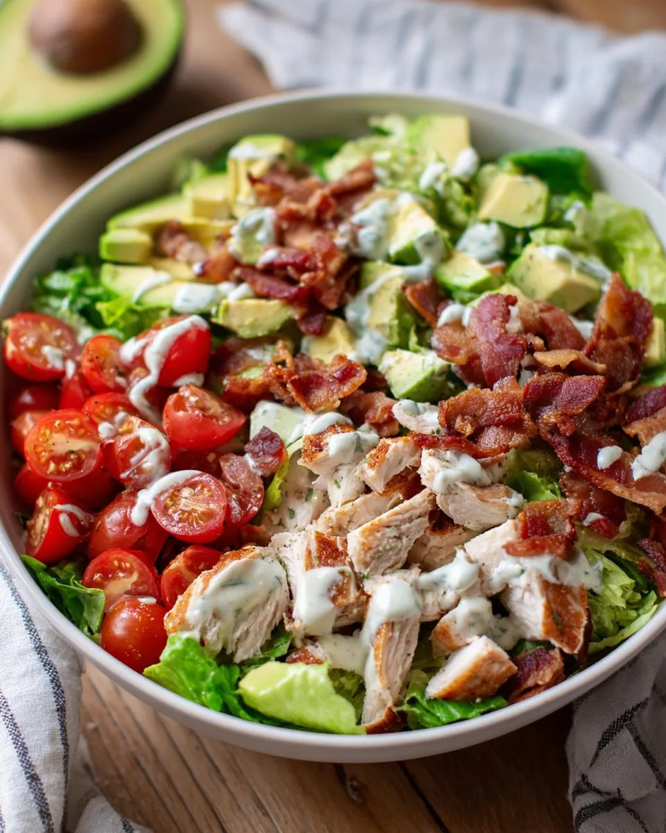 Avocado Bacon Chicken Salad Bowl - detail 2