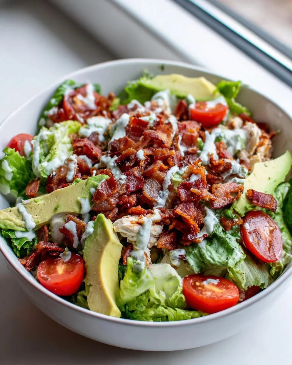 Avocado Bacon Chicken Salad Bowl - detail 3