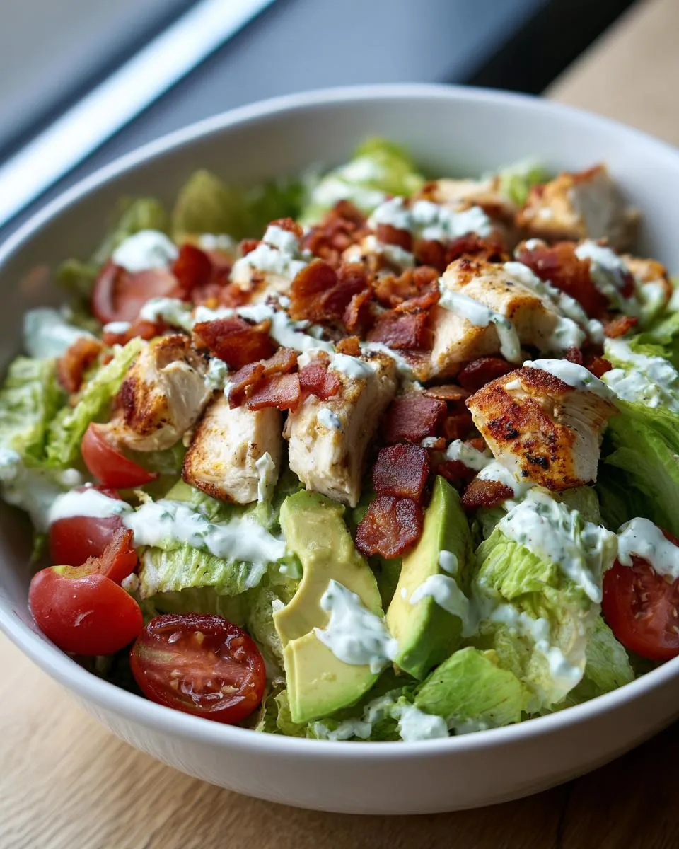 Avocado Bacon Chicken Salad Bowl - detail 4