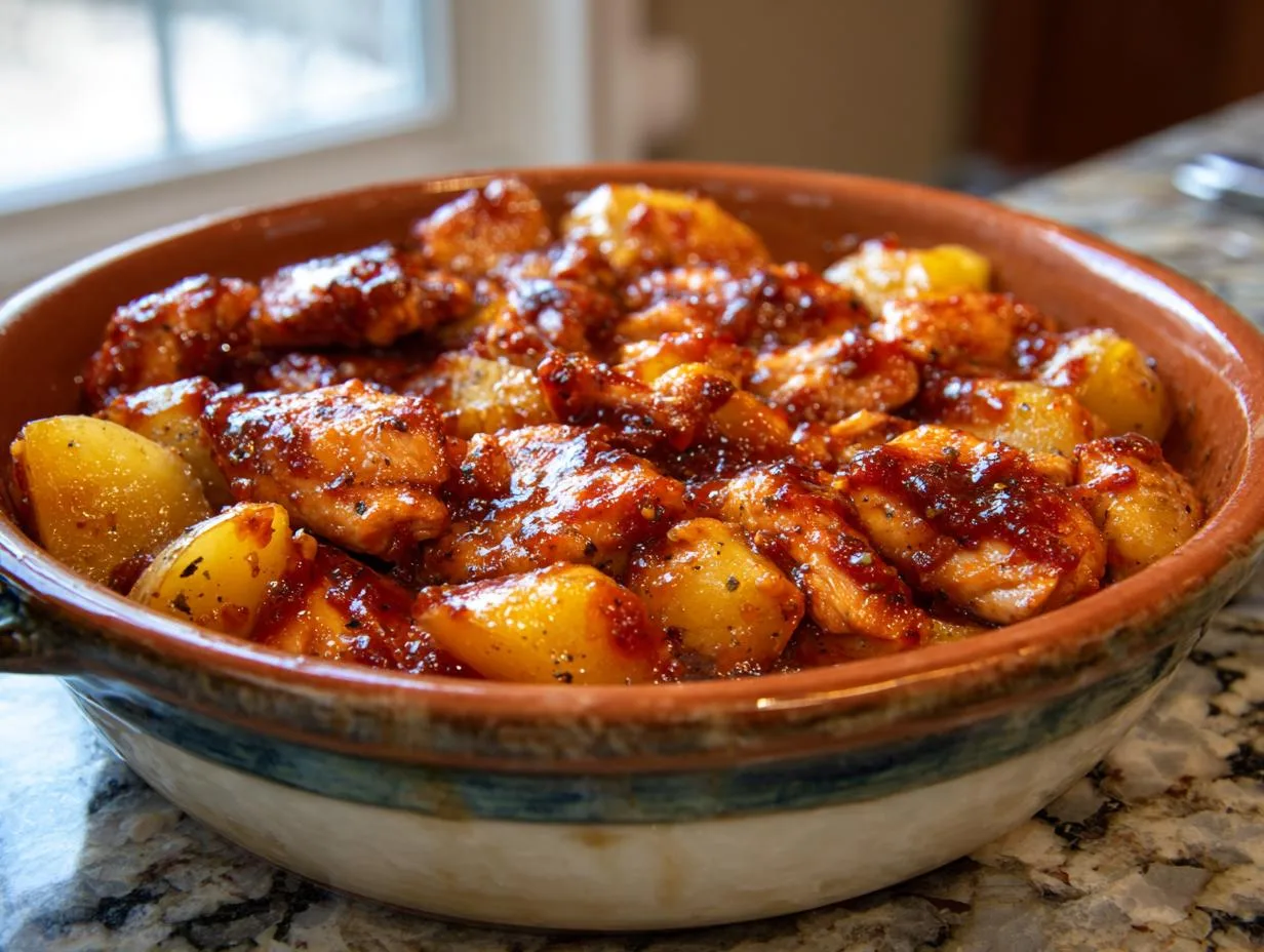 Irresistible BBQ Chicken Baked Potatoes Recipe for 2