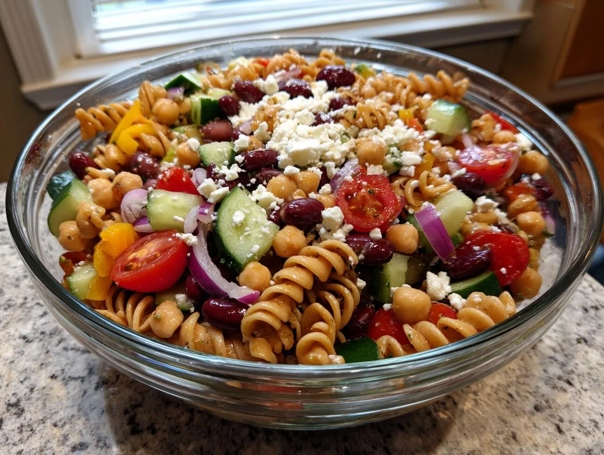 Our Simple 25-Minute Bean Packed Pasta Salad Recipe