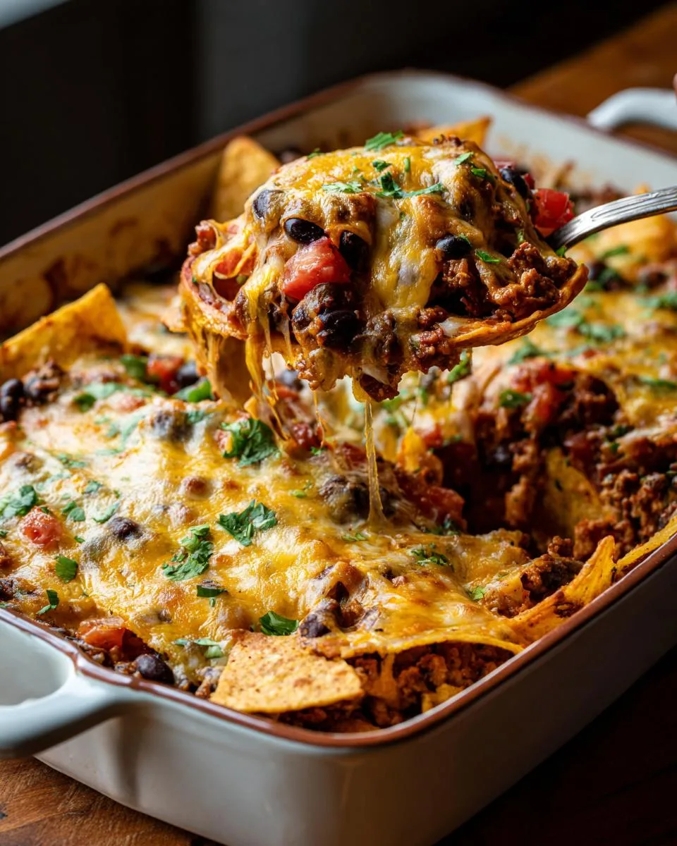 Beef Black Bean Nacho Casserole - detail 2