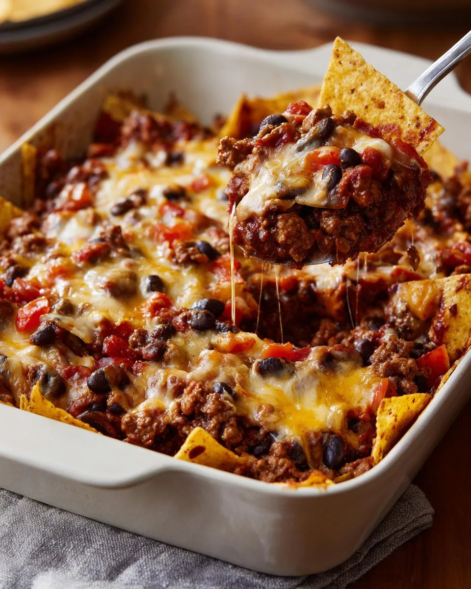 Beef Black Bean Nacho Casserole - detail 3