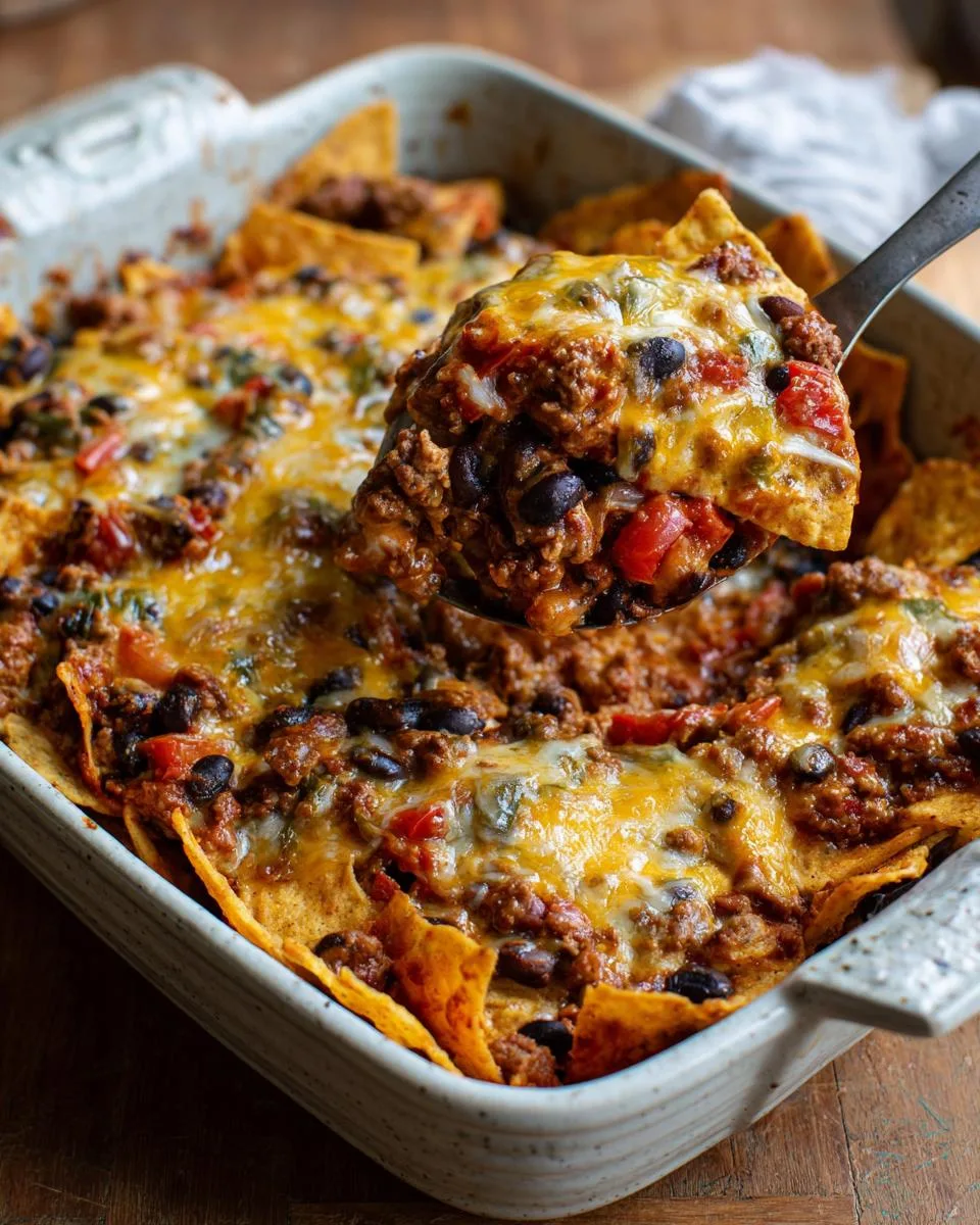 Beef Black Bean Nacho Casserole - detail 4