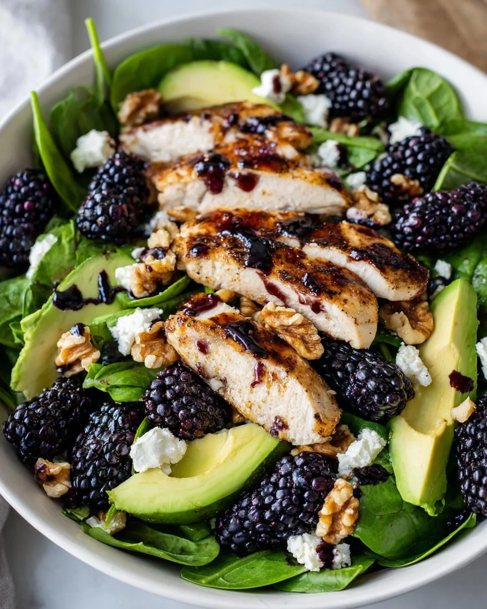 Blackberry Feta Chicken Salad Bowl - detail 1