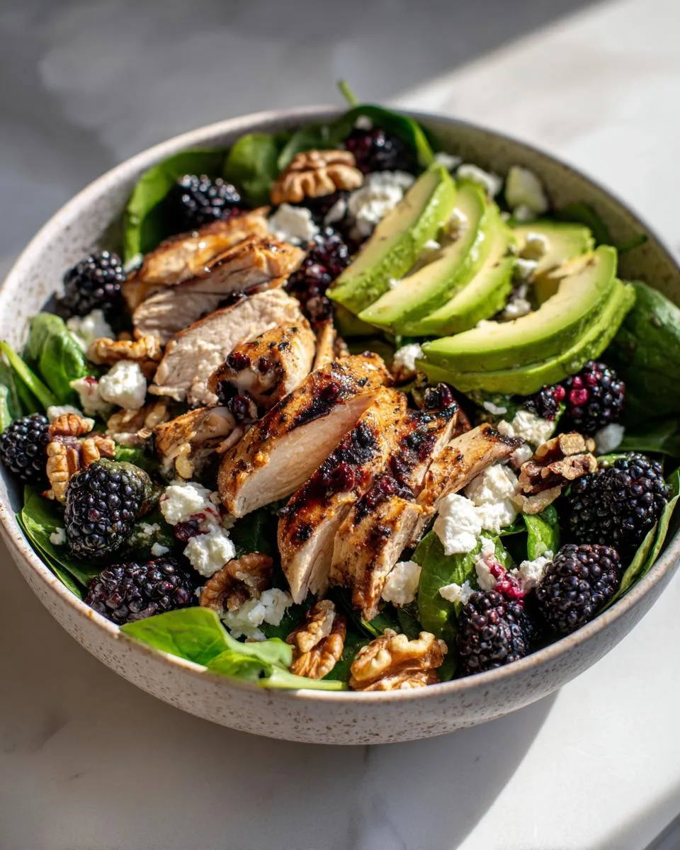 Blackberry Feta Chicken Salad Bowl - detail 2