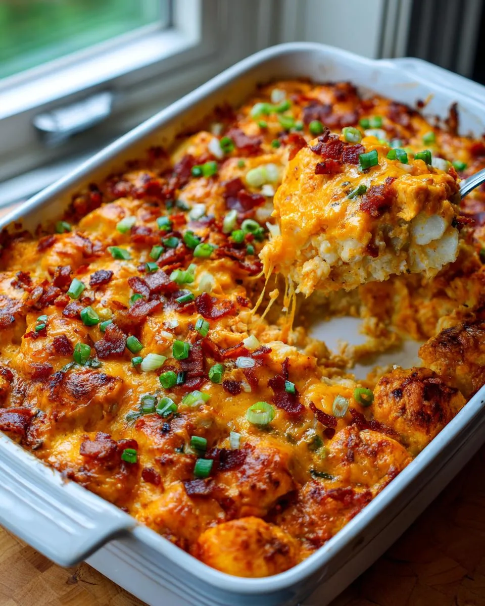 Buffalo Chicken Casserole