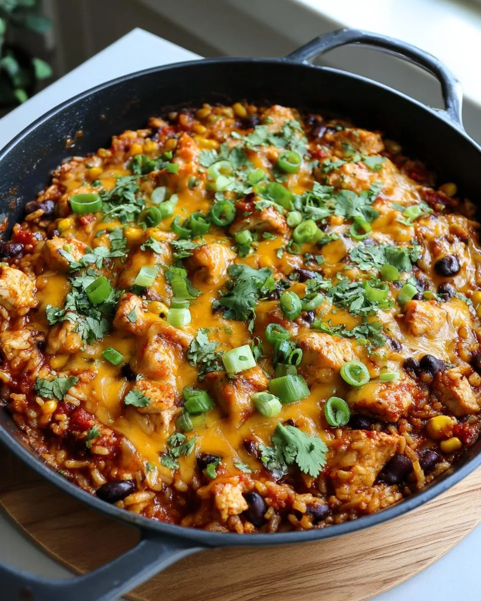 Cheesy Chicken Rice Skillet - detail 3