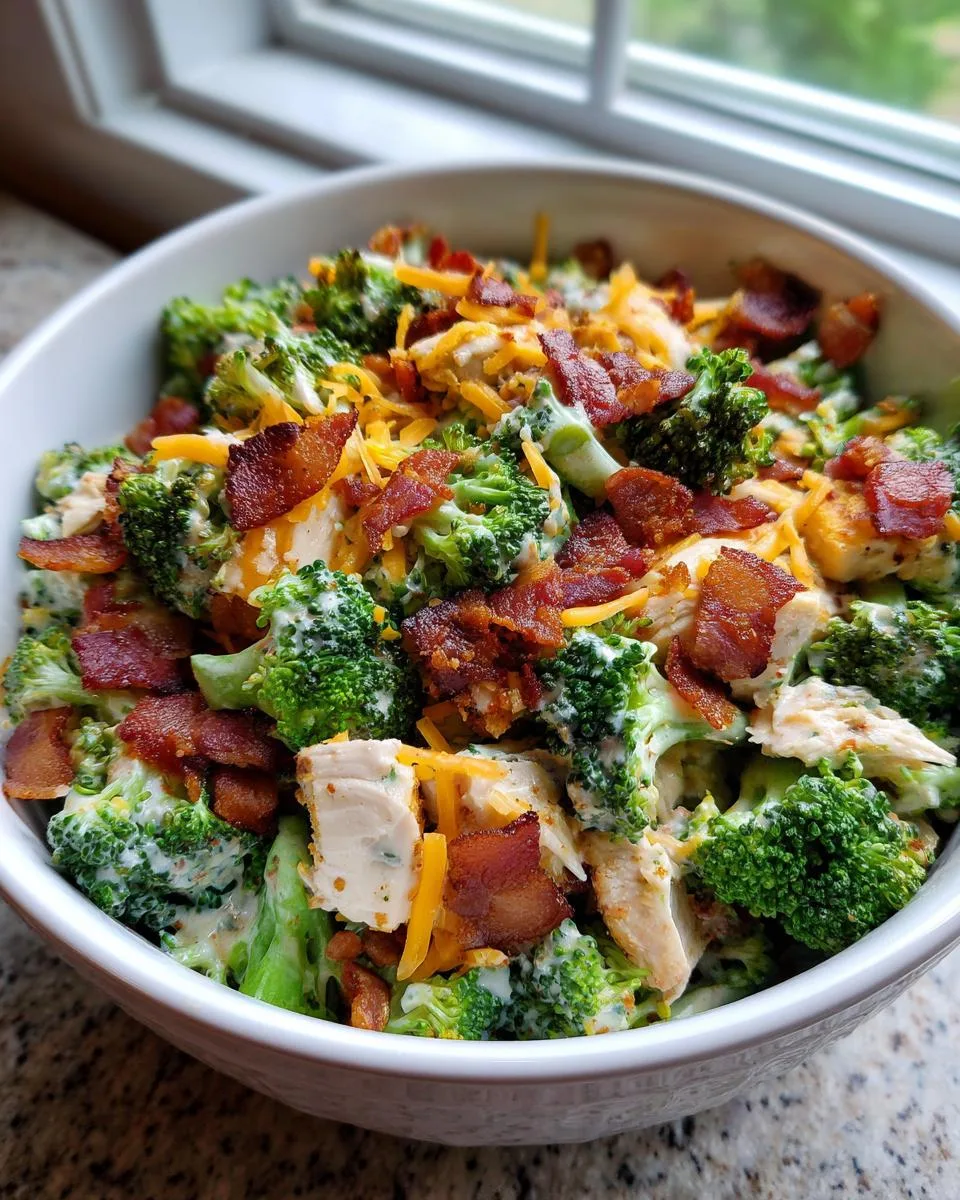Chicken Broccoli Bacon Protein Salad - detail 1