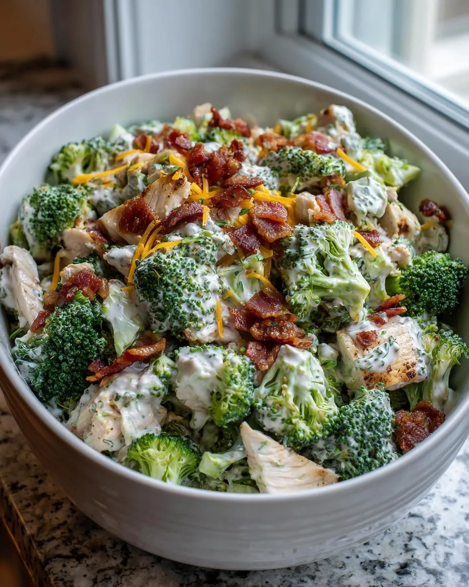 Chicken Broccoli Bacon Protein Salad - detail 3