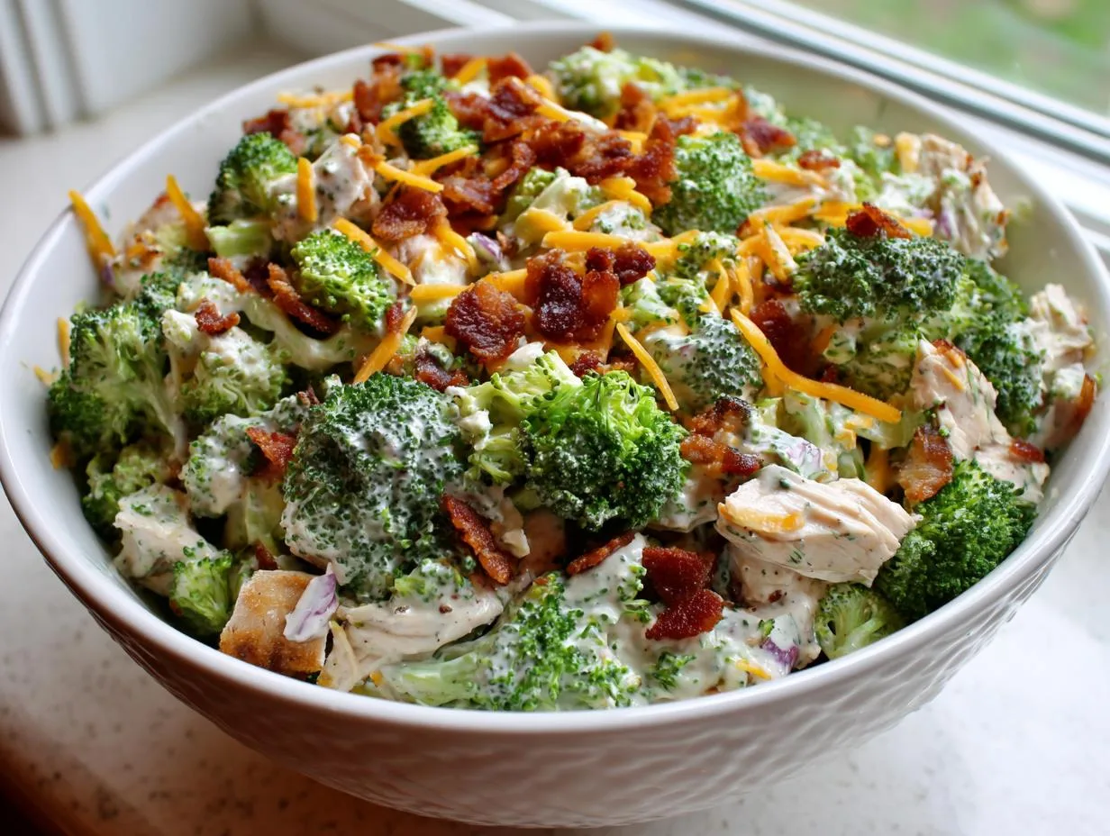 Amazingly Flawless 30-Minute Chicken Broccoli Bacon Protein Salad