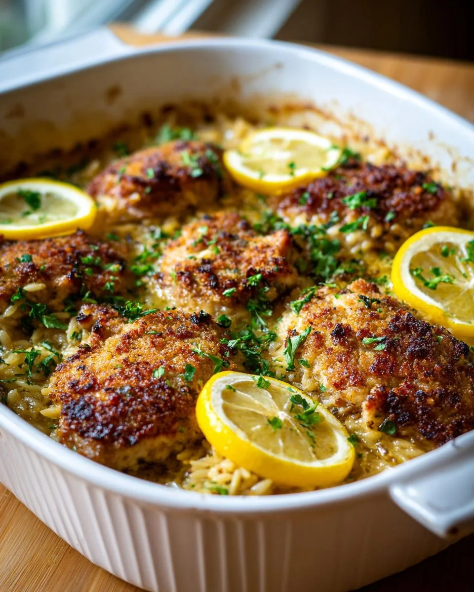 Chicken Piccata Orzo Bake - detail 1