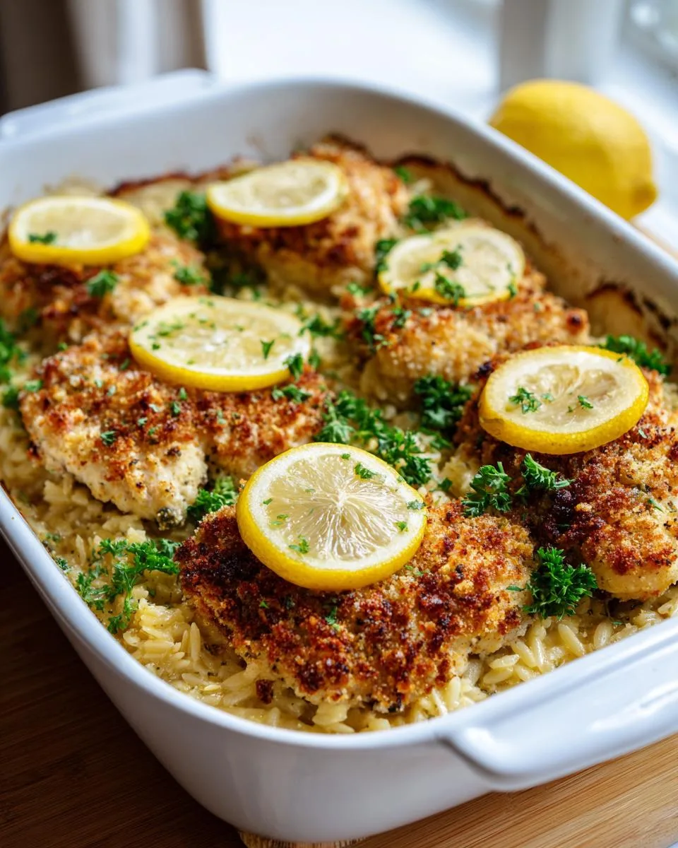 Chicken Piccata Orzo Bake - detail 2