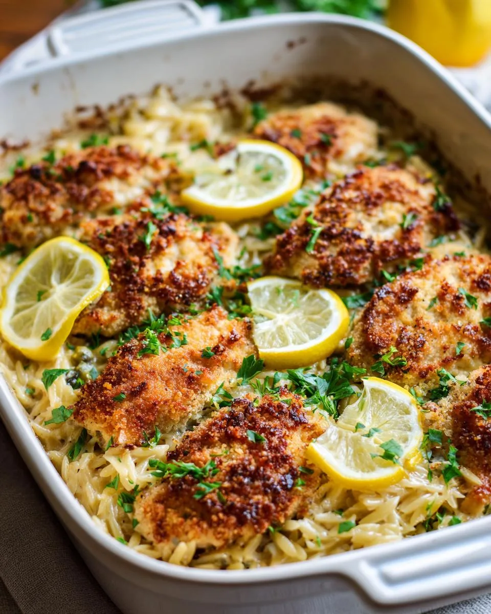 Chicken Piccata Orzo Bake - detail 3