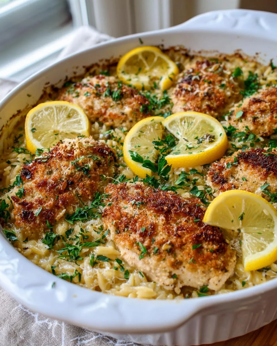 Chicken Piccata Orzo Bake - detail 4