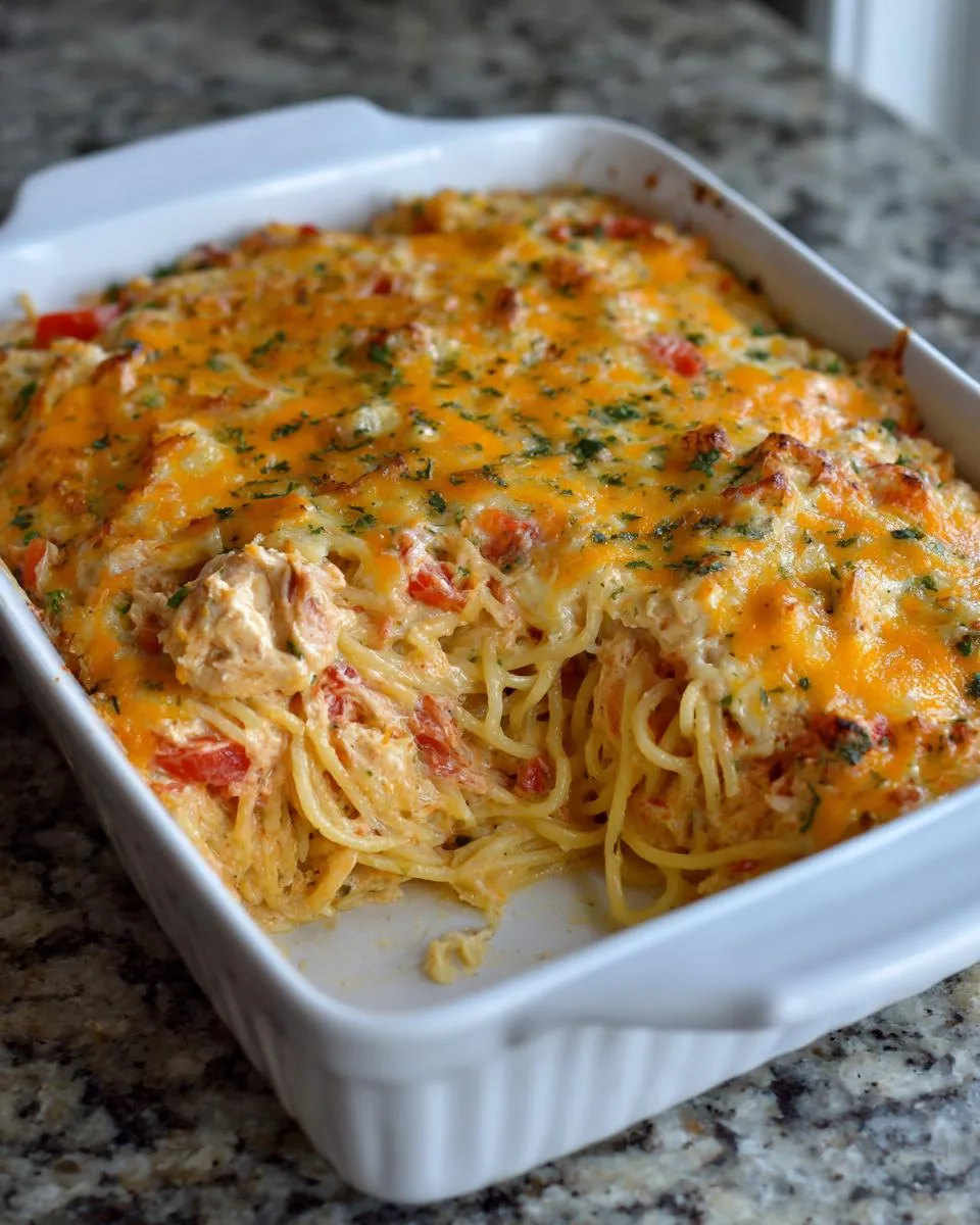 Chicken Rotel Spaghetti Bake - detail 3