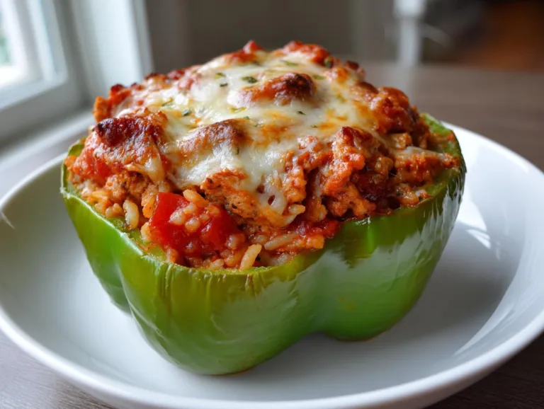 Chicken Stuffed Pepper Bake