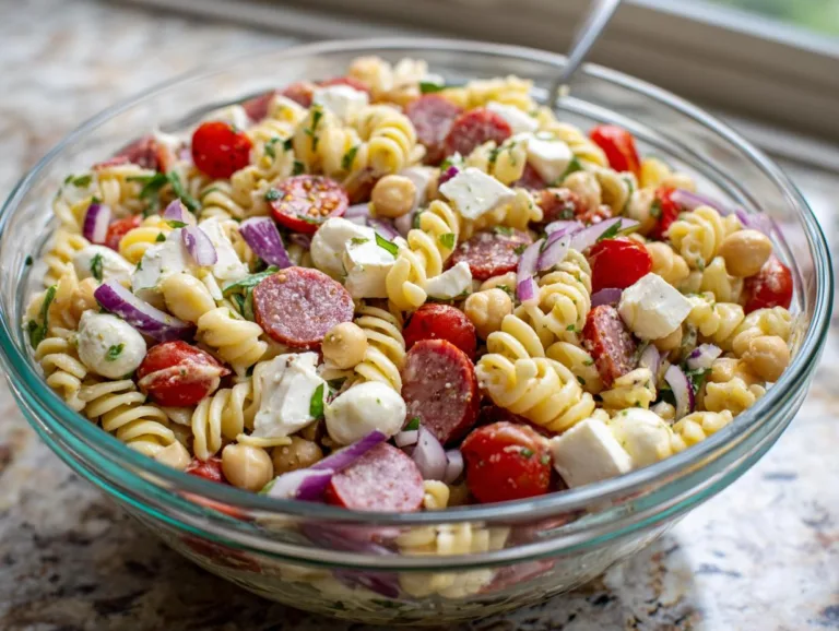 Chickpea Mozzarella Pasta Salad Recipe